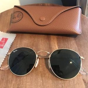 Rayban Round Gold RB3447 Sunglasses